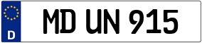 Trailer License Plate